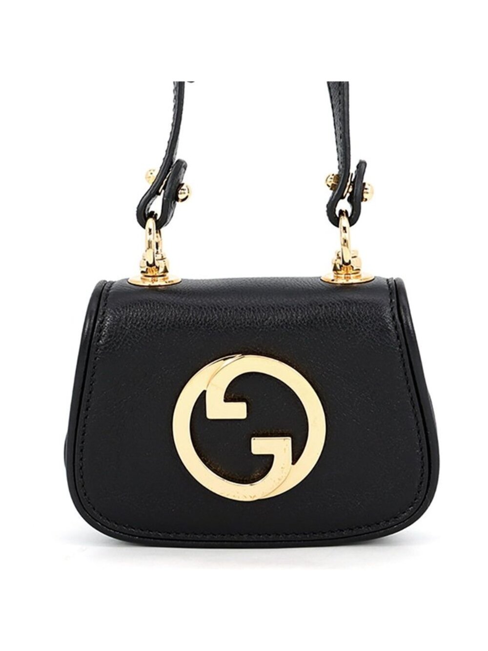 Gucci Card Case Interlocking G Blondie Leather Black